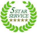 5 star service logo
